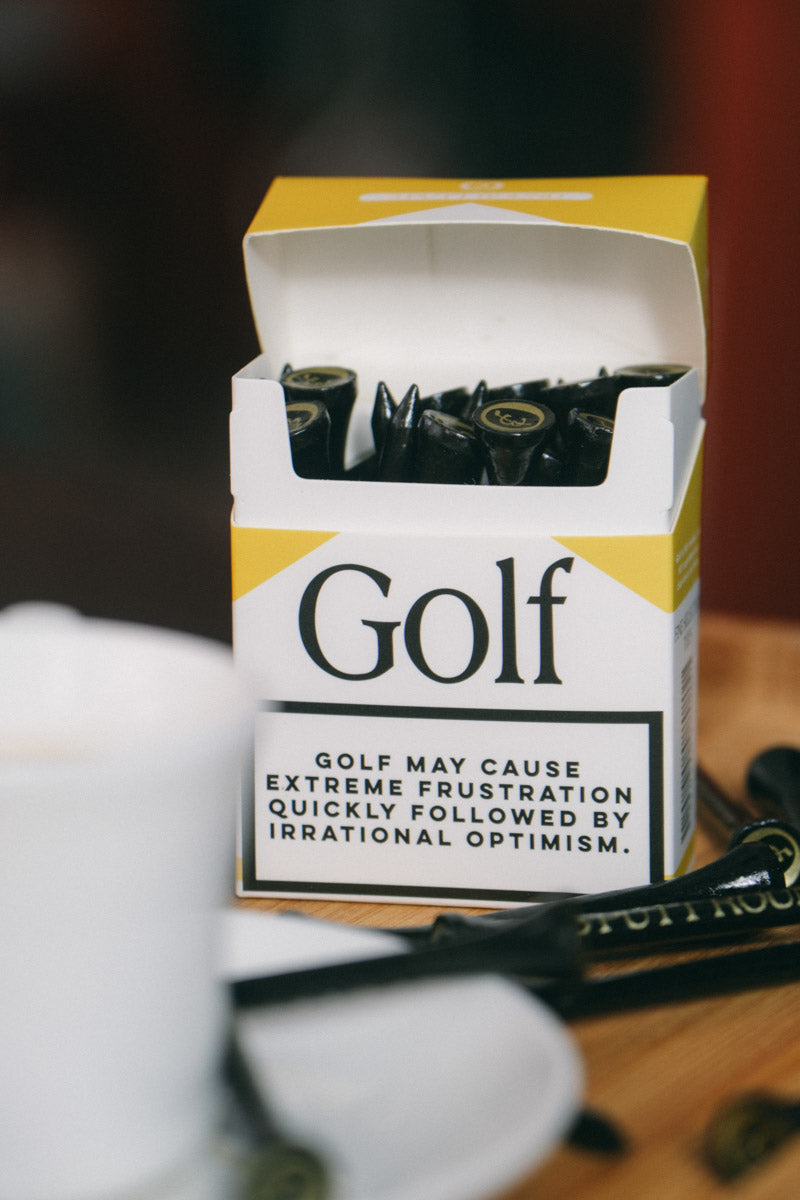 The Gold "Golf Addiction" Tee Pack