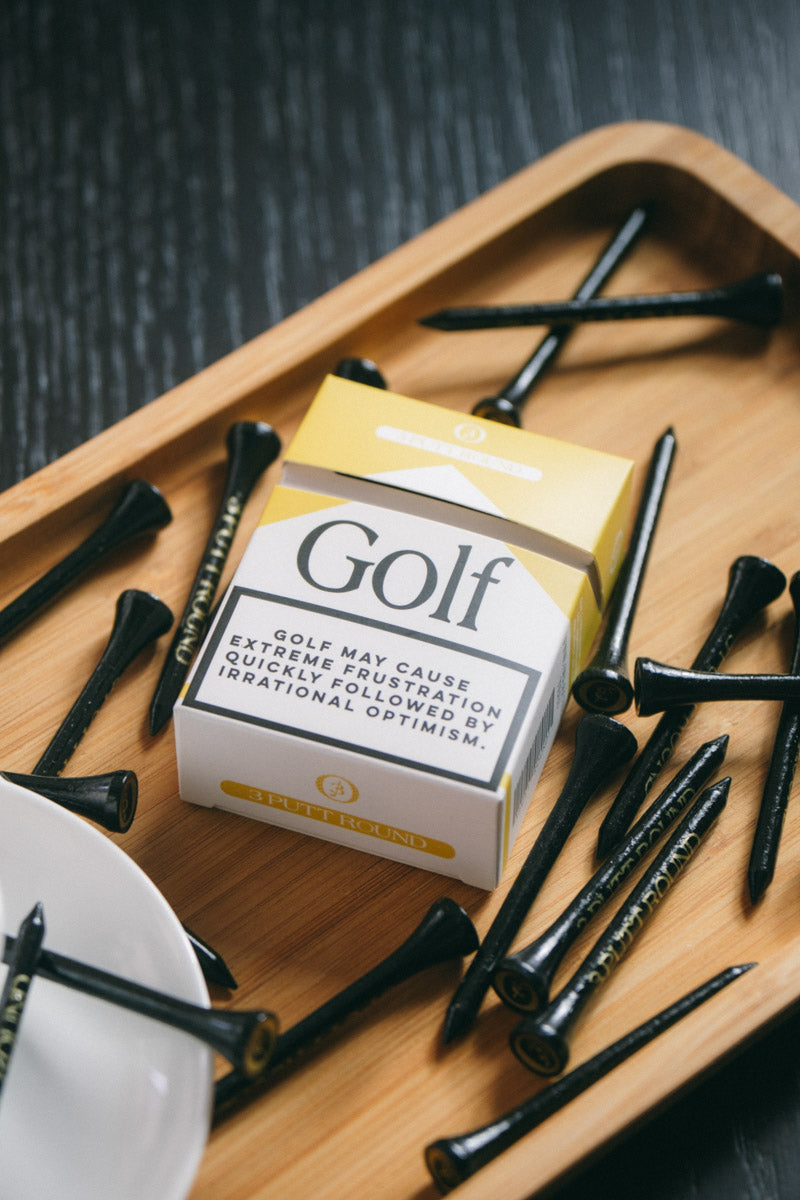 The Gold "Golf Addiction" Tee Pack