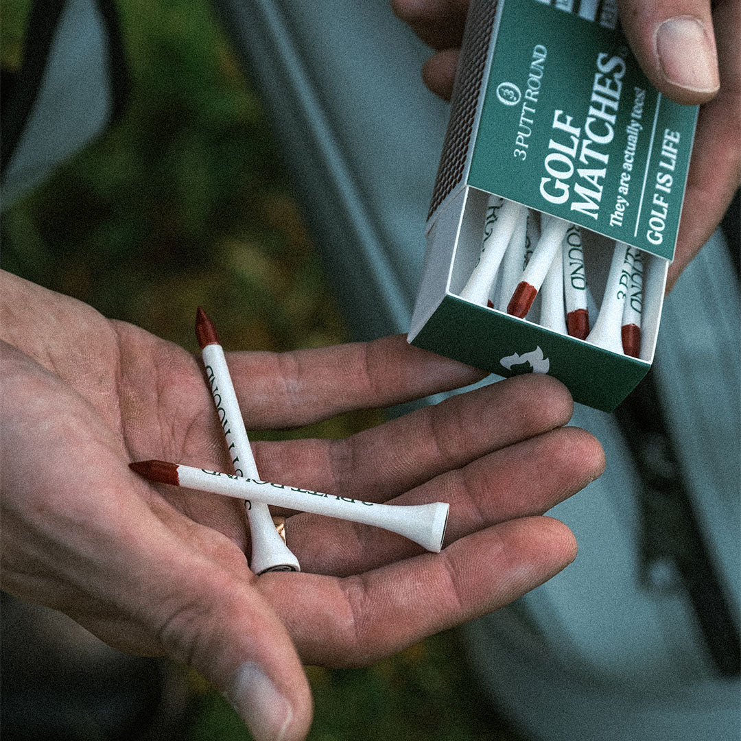 The Green Golf Tee Match Box